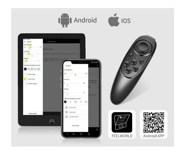 FEELWORLD TP10 Taşınabilir 10 İnç Katlanır Teleprompter