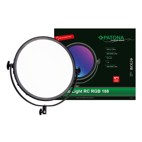PATONA 4283 188A RGB Yumuşak Fotoğraf ve Video Işığı
