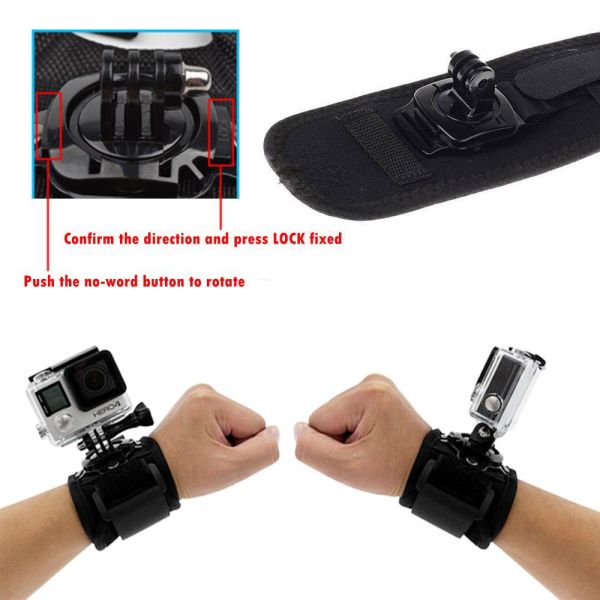 Aksiyon Kamera 360 Derece Dönebilen Bileklik