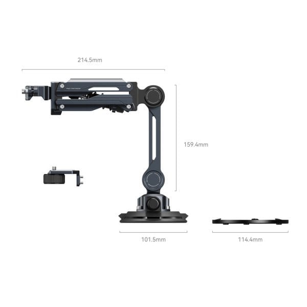 SmallRig 5123  Mini Şok Emici Kol, DJI Osmo Pocket 4 / Pocket 3 / GoPro HERO13 / Insta360 X5 / X4 için