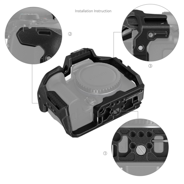 SmallRig 4004 Canon EOS R10 için “Black Mamba Kafesi