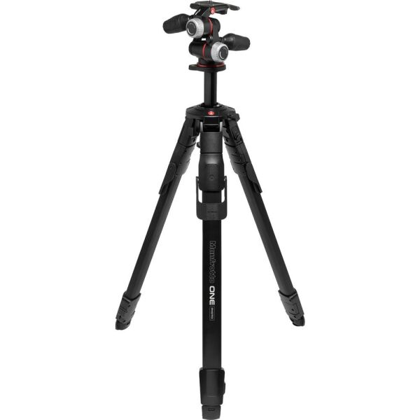 Manfrotto MKONEPA-3W One Photo Ai Tripod ve Xpro 3 yönlü Başlık