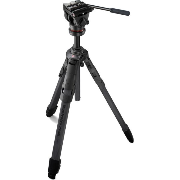 Manfrotto MKONEC-500X One Karbon Tripod ve  500X Akışkan (Fluid) Video Başlık