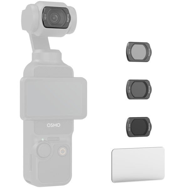 SmallRig 4774 DJI Osmo Pocket 3  için  ND8 /  ND64 / ND256 / Ekran Koruyucu Filtre Seti
