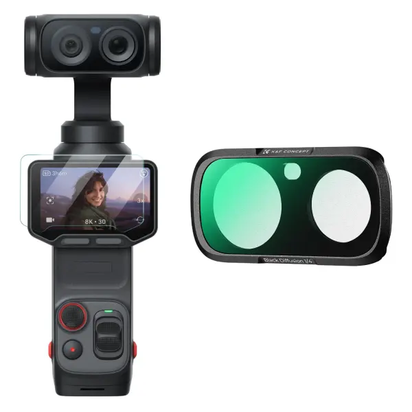 K&F Concept Insta360 Luna Ultra İçin Black Mist 1/4 Filtre