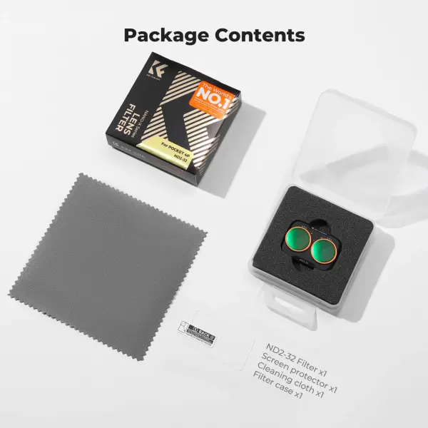 K&F Concept Dji Osmo Pocket 4P İçin Değişken ND Filtre (ND2-32)