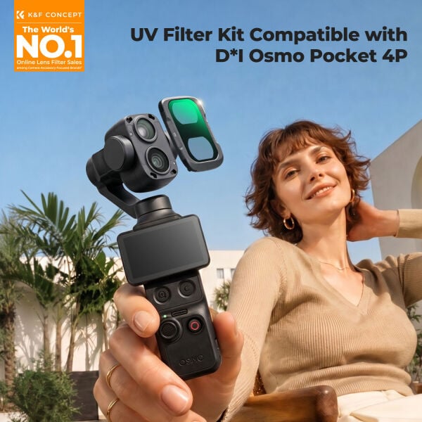 K&F Concept Dji Osmo Pocket 4P İçin UV Filtre (Plastik)
