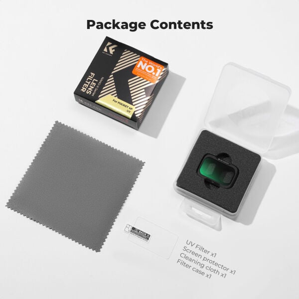 K&F Concept Dji Osmo Pocket 4P İçin UV Filtre (Plastik)