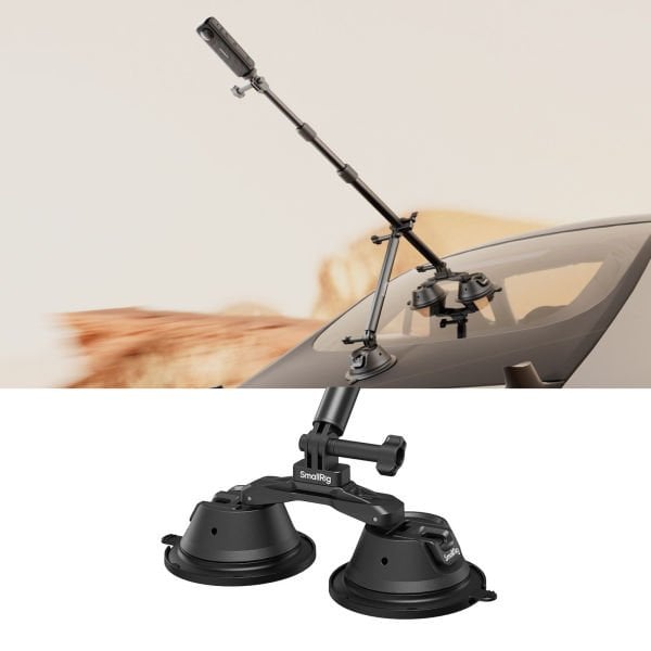 SmallRig 4380 Insta360 X3 X4 X5 Ve Aksiyon Kameralar İçin  Vakumlu Araç Montaj Seti