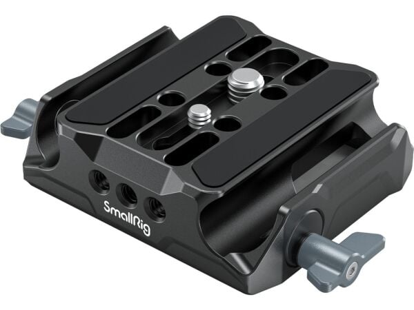SmallRig 3357 Çift 15mm Çubuk Kelepçeli Evrensel Taban Plakası Baseplate