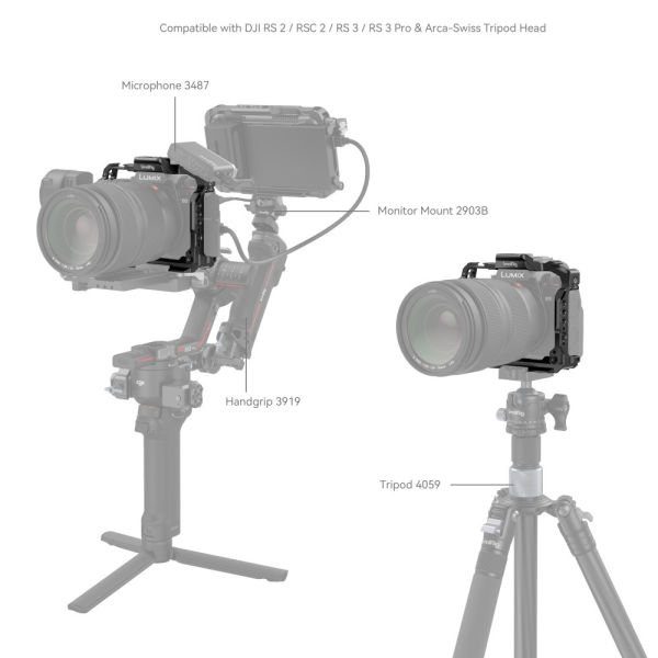 SmallRig 4022 Panasonic LUMIX G9II / S5II / S5IIX  için  Kafes