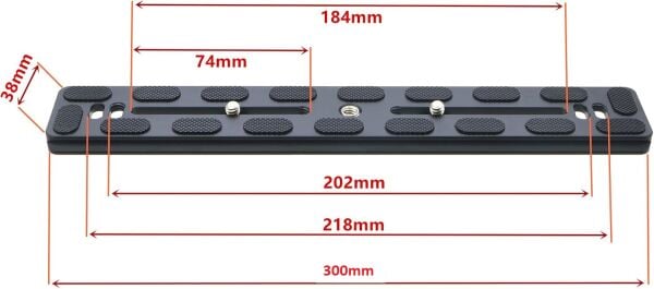 OEM PU-300  30cm Arca Swiss Uyumlu Hızlı Çıkarma Plakası