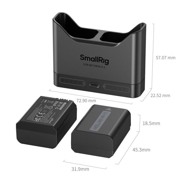 SmallRig 5488 NP-FW50 Fotoğraf Makinesi İçin Turbo Pil Şarj  Kiti