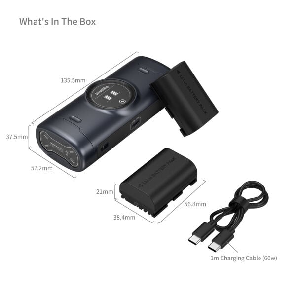 SmallRig 5695 LP-E6P Fotoğraf Makinesi İçin Taşınabilir Pilli Şarj Seti