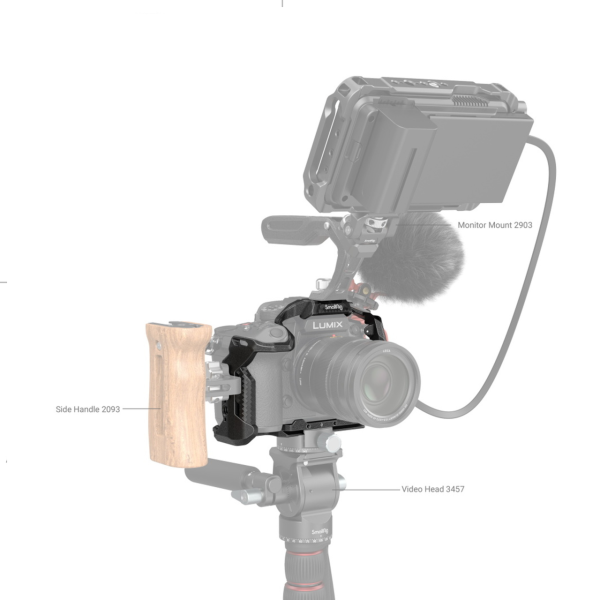 SmallRig 3440  Panasonic LUMIX GH6 / GH7 için Black Mamba Serisi Kamera Kafesi