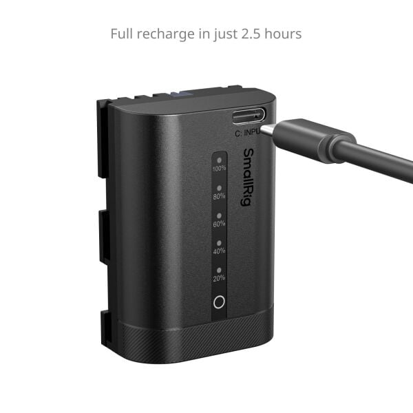 SmallRig 5298 Canon LP-E6P USB-C  Güç Göstergeli Fotoğraf Makinesi Pili