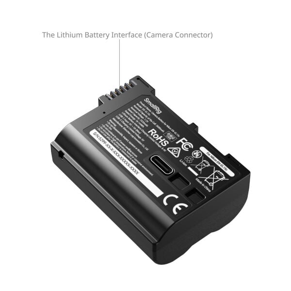 SmallRig 5299 Nikon EN-EL15c USB-C  Güç Göstergeli Fotoğraf Makinesi Pili