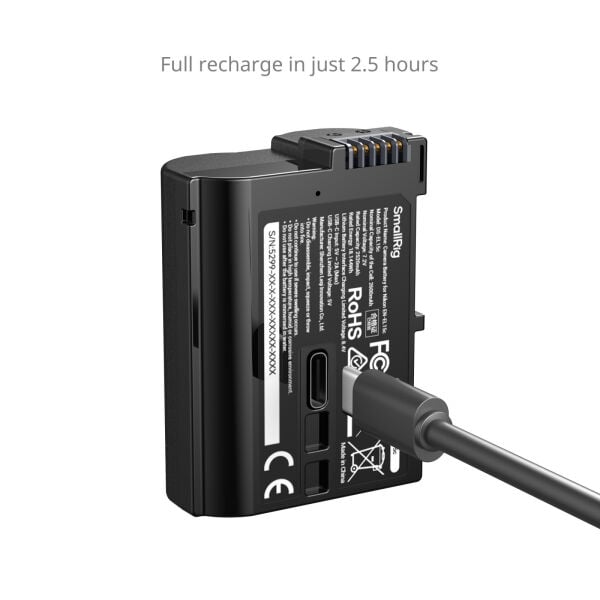 SmallRig 5299 Nikon EN-EL15c USB-C  Güç Göstergeli Fotoğraf Makinesi Pili
