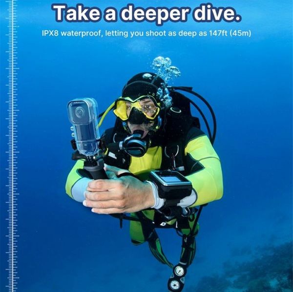 Oem Marka Insta 360 X3 Uyumlu Su Geçirmez Kılıf