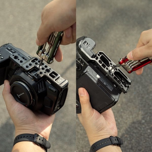 SmallRig 4811 FILM RIOT 7'si 1 Arada Katlanır Anahtar Seti (Kırmızı)