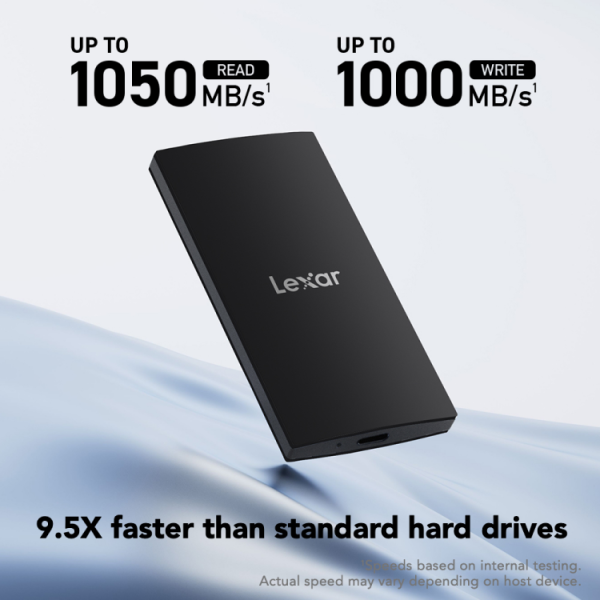 Lexar SL300 1TB Taşınabilir SSD 1050 MB/s Read 1000 MB/s Write