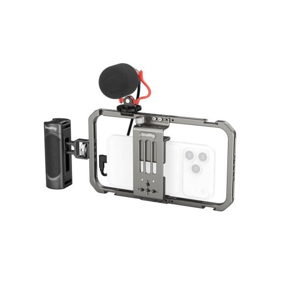 SmallRig 3384D Hepsi Bir Arada Video Kiti Ses ve Aydınlatma Sistemiyle Akıllı Telefon Kullanıcıları İçin