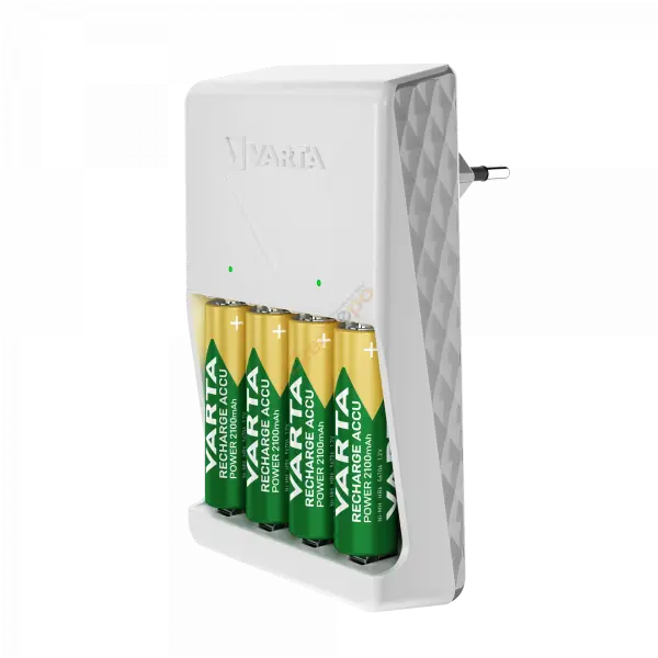 VARTA Şarj Edilebilir 2100 mAh Pil NiMH AA (4'lü + Şarj Aleti ile)