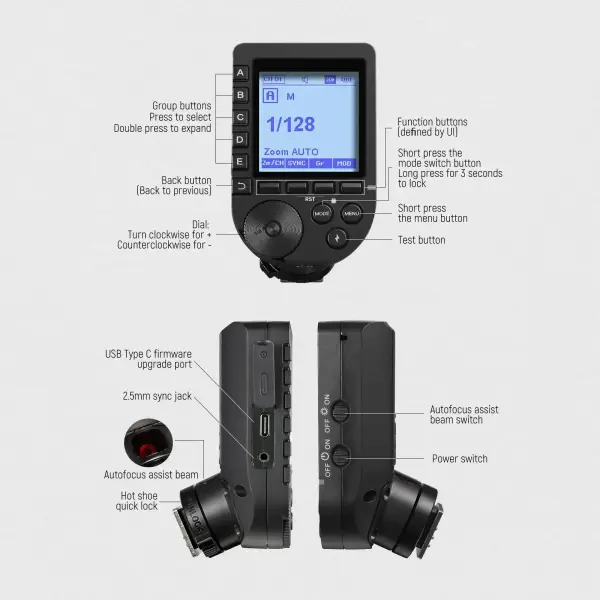 NEEWER QPRO-S Sony Uyumlu TTL Kablosuz Flaş Tetikleyici