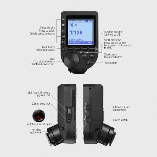 NEEWER QPRO-N Nikon Uyumlu TTL Kablosuz Flaş Tetikleyici