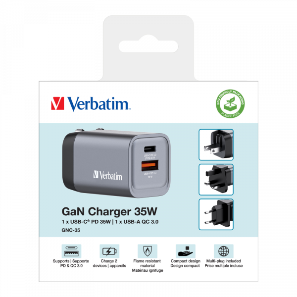 VERBATIM 32200 - GNC35 GAN CHARGER 35W