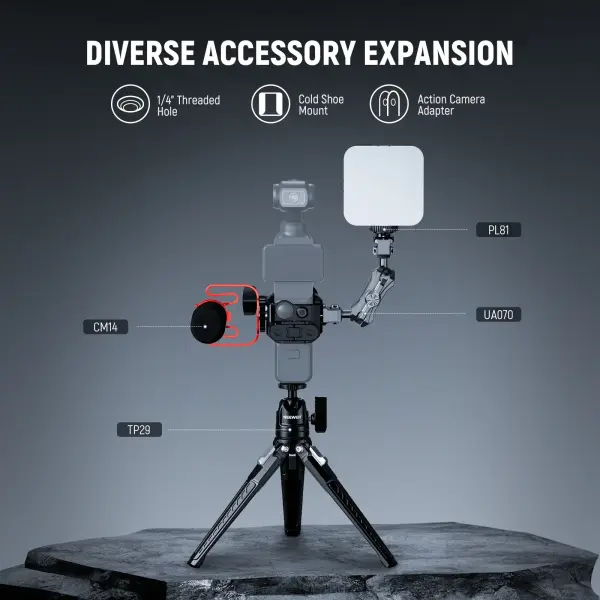 Neewer AC009 DJI Osmo Pocket 3 Aksiyon Kamera Kafesi