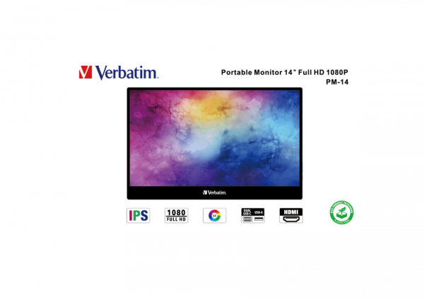 VERBATIM 49591 V PMT-14 Touch Monitor 14''