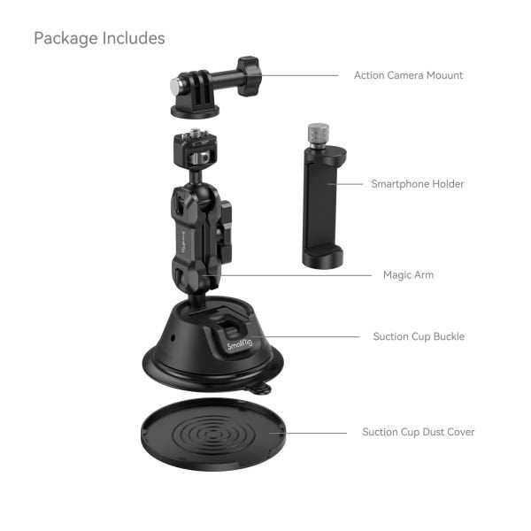 SmallRig SC-1K 4275 Aksiyon Kamera/Cep Telefonu için  Vantuz Montaj  Kiti