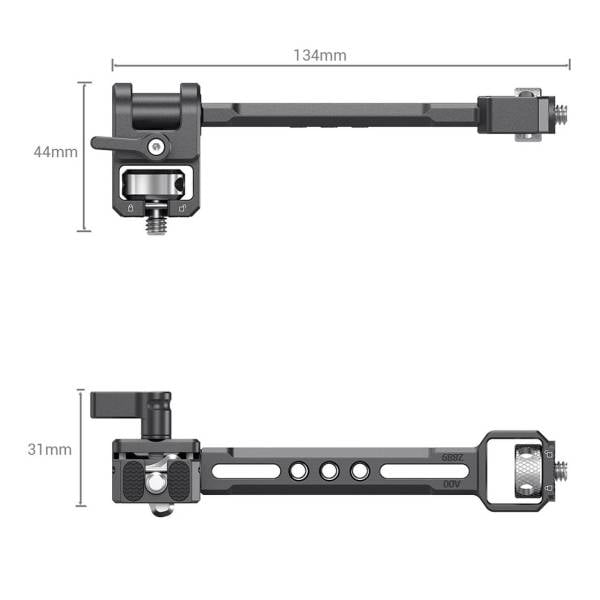 SmallRig 2889 DJI RONIN-S / SC ZHIYUN CRANE 2S / 3 / 3S / WEEBILL-S / MOZA  AirCross 2 Gimbalar  için  Ayarlanabilir Monitör Kolu