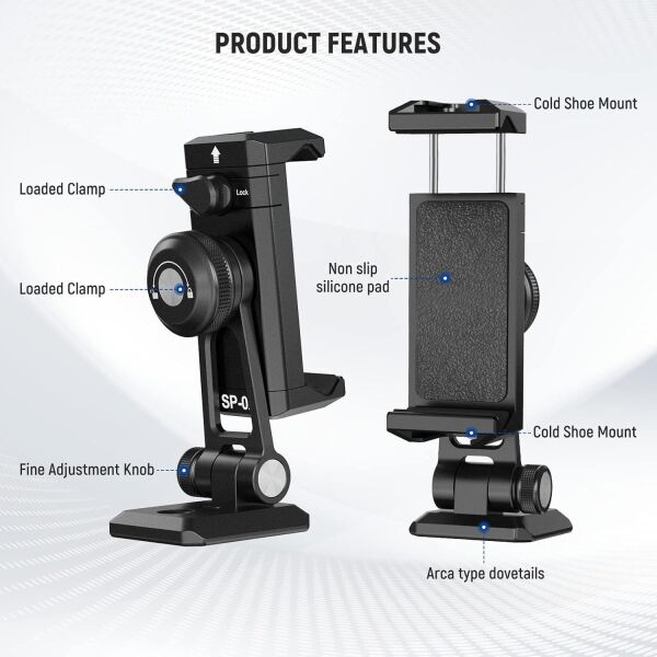 NEEWER SP-02 Akıllı Telefon Tutucu Tripod Montaj Adaptörü