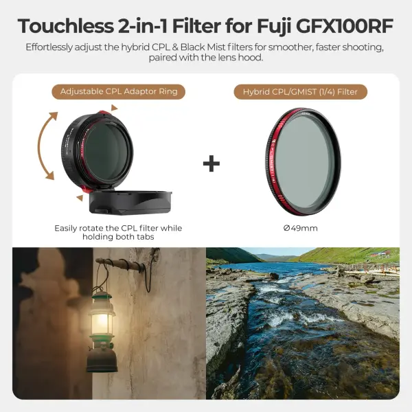 Freewell Fuji GFX100RF Real Lens Hood