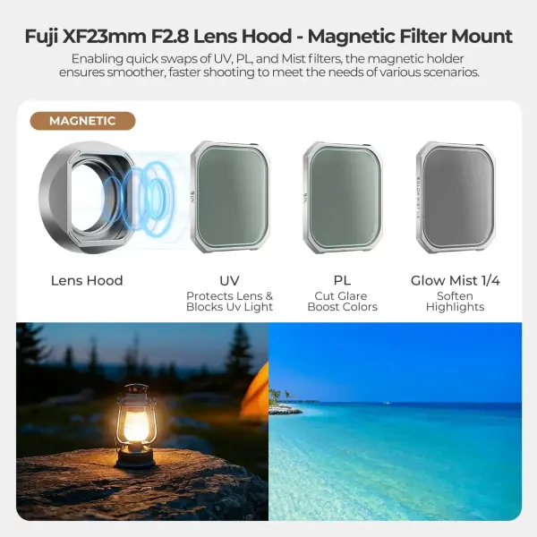 Freewell Fuji X-E5 Lens Hood (XF23mmF2.8) Gri