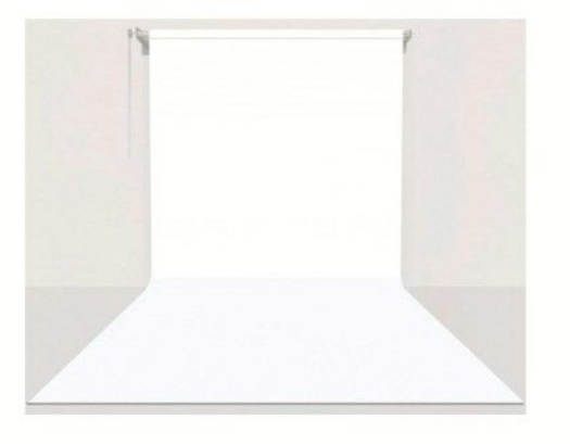 Stüdyo Teknik 270cm x 580cm Sonsuz Beyaz Fon Perdesi Seti (Boru Makara Zincir Dahil)