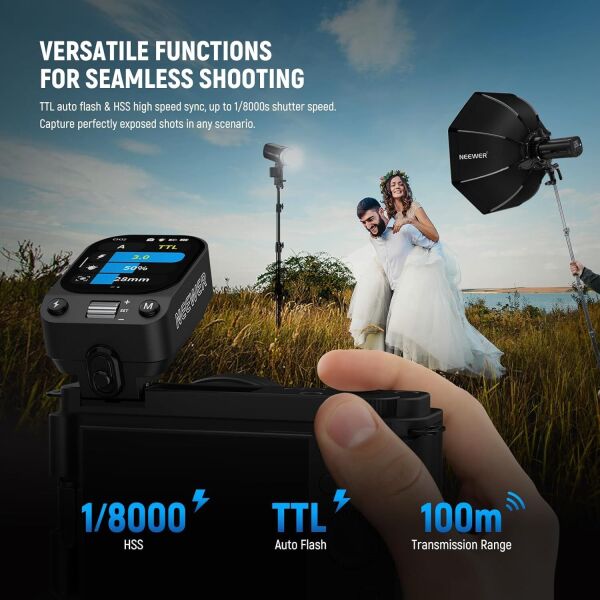 NEEWER QZ-S TTL Kablosuz Flaş Tetikleyici
