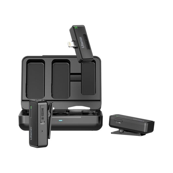 Ulanzi UW-MIC Kablosuz İkili Kayıt Yaka Mikrofonu - Lightning