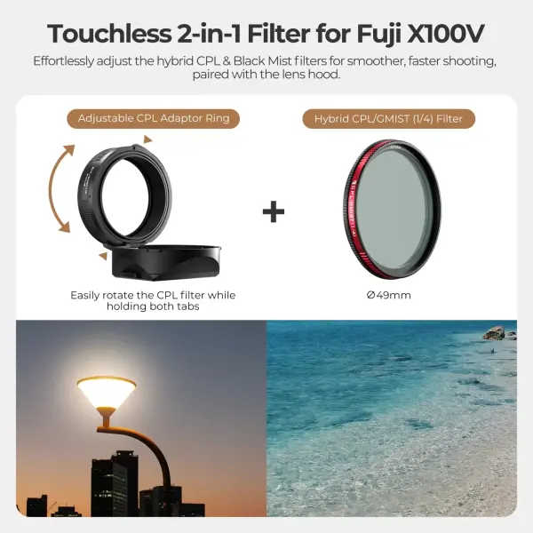 Freewell Fuji X100VI Real Lens Hood