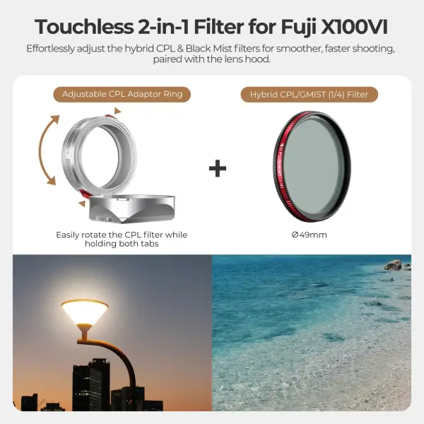 Freewell Fuji X100VI Real Lens Hood