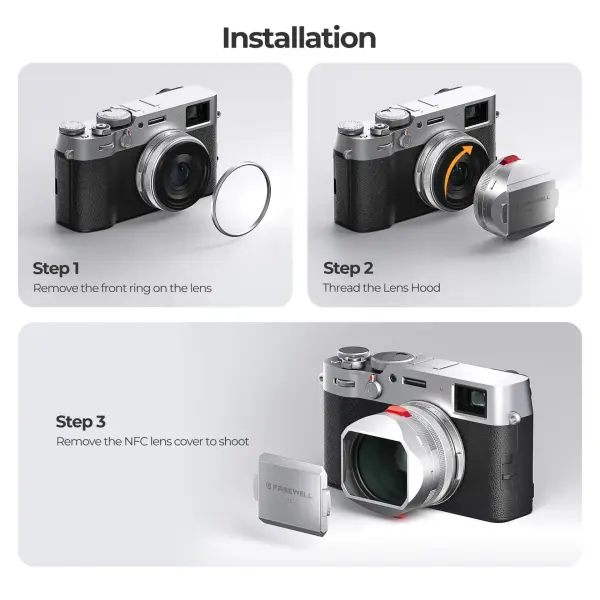 Freewell Fuji X100VI Real Lens Hood