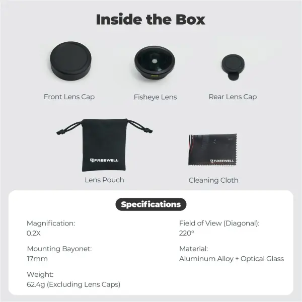 Freewell 8mm Fisheye Lens