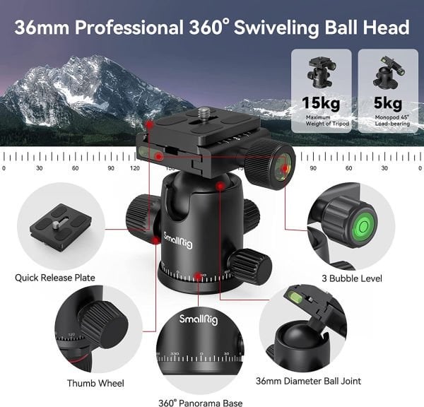 SmallRig 3474C CT-20 Alüminyum Alaşımlı Tripod