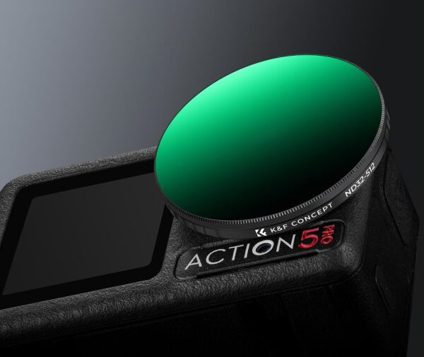 K&F NANO-X ND32-512  DJI Osmo Action 5 Pro/Osmo Action 4/Osmo Action 3 ile Uyumlu Değişken Filtre