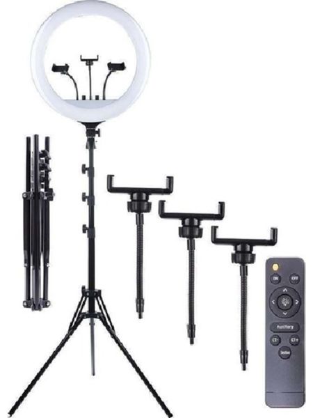 DP Rl-18 Ring Light 18 Inc Selfie Işığı Kumandalı Youtuber Makyaj Vlog Blog Tiktok Çekimi