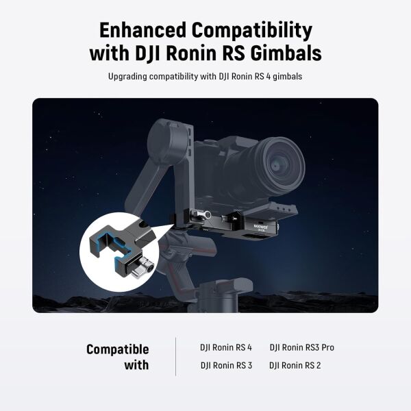 NEEWER CA108 DJI Ronin RS2 / RS3 / RS4 için Dikey  Hızlı Değiştirme Plakası