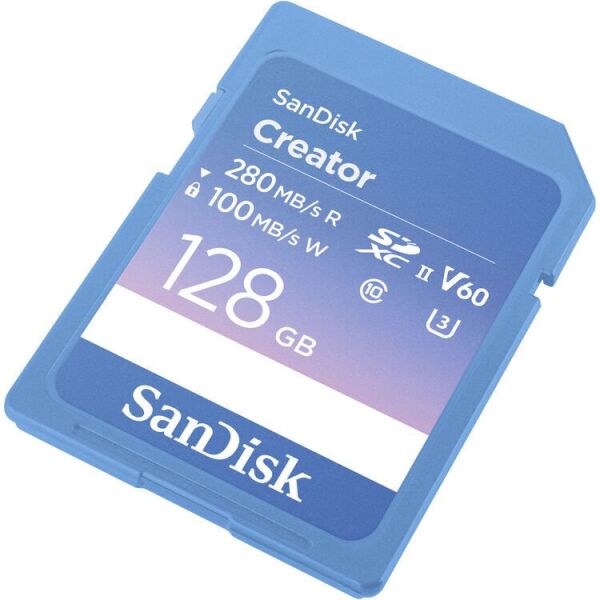 SanDisk 128GB Creator Serisi UHS-II SDXC Hafıza kartı