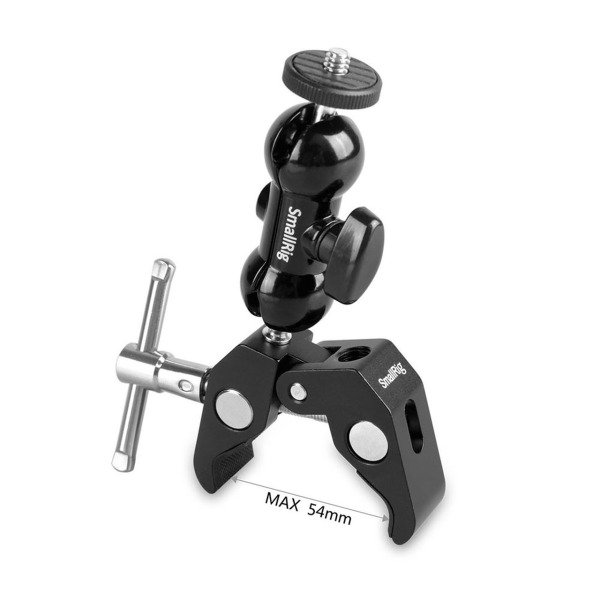 SmallRig 1138B Çift Bilyalı ve 1/4'' Vidalı Süper Kelepçe
